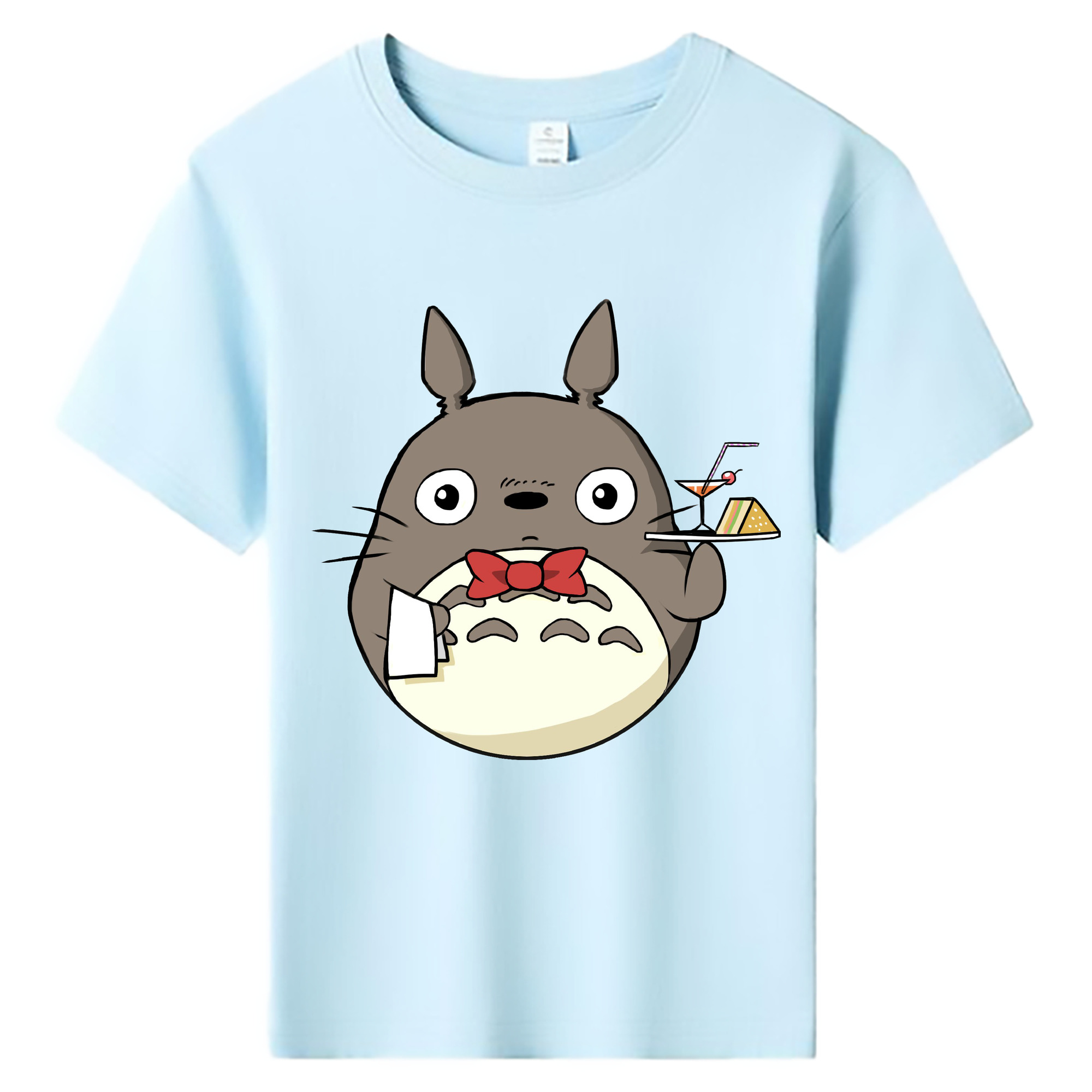 （画像用） となりのトトロ 草壁メイ 草壁サツキ My Neighbor Totoro Satsuki Kusakabe Mei Kusakabe 綿100％キッズTシャツ（フロントプリント）